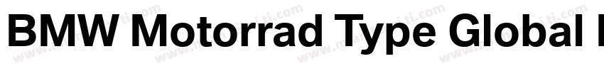 BMW Motorrad Type Global Pro Bold I字体转换